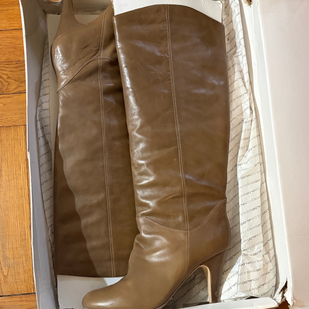 Aldo Tall light olive green Over-the-Knee Leather Boots